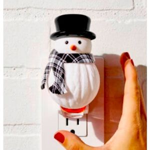 Knit Snowman Wallflowers Plug-In